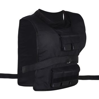 HOMCOM Chaleco de Peso 15 KG / 20 KG / 30 KG Chaleco de Entrenamiento Ajustable con Pesas Extraíbles Chaleco de Correr   Aosom España