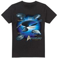 star trek camiseta starfleet vessels para hombre