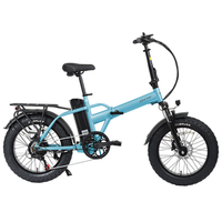 bicicleta eletrica urbana dobravel otte sl-381 20 blue