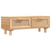 mesa de centro 40x80x30 cm madera tratada madera maciza de pino - marron