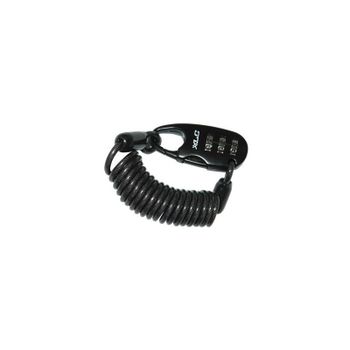 XLC - Candado de combinación LO-L05 para bicicletas, ideal para seguridad de cascos, cestas y equipaje, con selección libre de código numérico, resistente y duradero