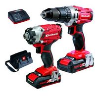 kit de herramientas electricas 18v 20ah twinpack einhell