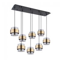 lampara colgante lineal milley 8 luces