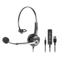hamlet hheadm-ujm auricular y casco auriculares alambrico diadema oficinacentro de llamadas usb tipo a negro