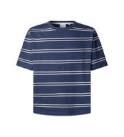 pepe jeans para hombre pm5010300 camiseta clark marino s casual algodon manga corta