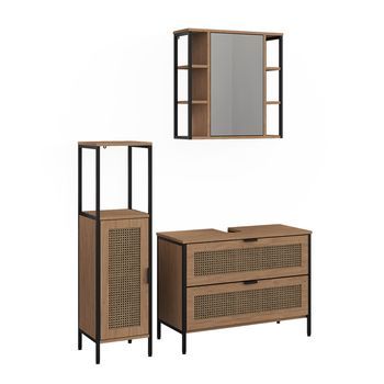 Conjunto De Muebles De Baño De 3 Piezas Linara Lote De 2 Vicco