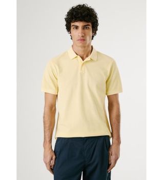 Pepe Jeans para hombre. PM542099 Polo New Oliver amarillo (XL), Casual, Algodón, Manga corta