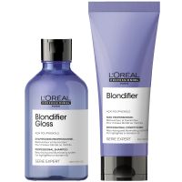 loreal professionnel serie expert blondifier gloss shampoo and conditioner duo
