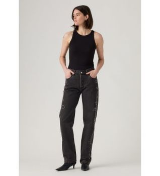 Levi's para mujer. A1959-0092 Jeans 501 '90s negro (27/30), Casual, Algodón, Denim