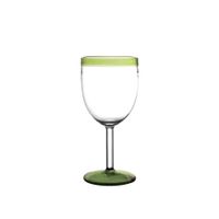 copa de vino en vidrio verde h17