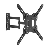 aisens - soporte eco giratorio inclinable para monitortv 30kg 3 pivotes de 23-65 negro