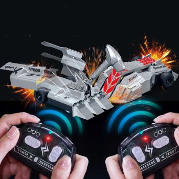3741AD Coche de Combate Blindado RC Doble 2.4G Parachoques Gladiador Juguete de Batalla Regalo para Padres e Hijos