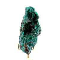 dioptasa - piedra natural de la republica del congo mindouli - cristal verde esmeralda poderoso sanador espiritual  2760 ct - certificado de