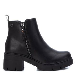 Refresh para mujer. 17105401-NEGRO Botines bajos negro -Altura tacón 6cm- (36), 5 a 8cm, Cremallera, Casual, Imitación cuero