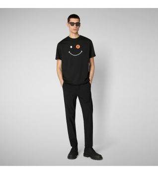 Save The Duck para hombre. DT1197M-BESY20 Camiseta Darlan negro (XXL), Casual, Algodón, Manga corta