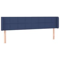 cabecero  panel de cabecero  decoracion de pared de tela azul 203x16x7888 cm