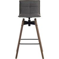 teknik 6977grey-dk spin bar stool chair - grey grey