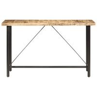 mesa de bar madera maciza de mango rugosa 180x70x107 cm
