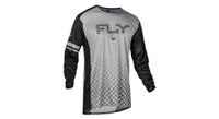 maillot mtb de manga larga para hombre fly racing fly rayce negro gris