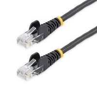 startechcom cable de 5m de red ethernet cat5e rj45 sin traba snagless - negro