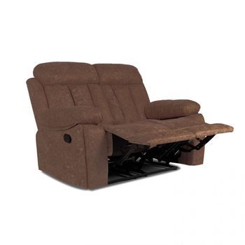 Sofá Relax De 2 Plazas Con Reposapiés Elevable 152 Cm Kendal Chocolate 152 X 101 X 97 Cm