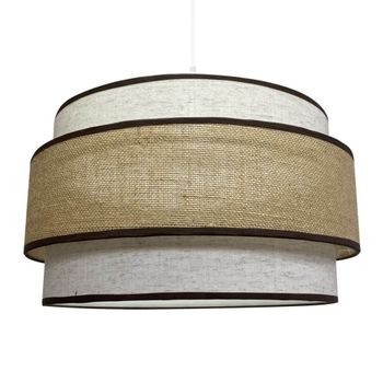 Lampara colgante origninal natural de 3 pantallas