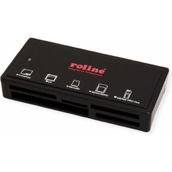 Lector de tarjetas Roline 15.08.6249 USB 3.0 y USB-C multiformato externo