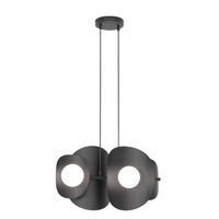 lampara colgante lithora negro 4 luces