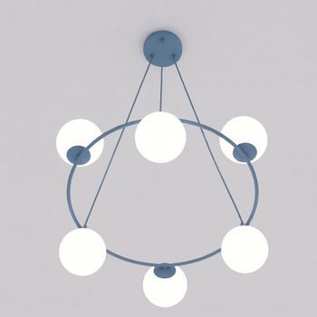 Lámpara de techo laster azul (6 luces)