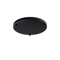 roseta roseta multicable en hierro negro d 40 con 3 agujeros h3 o40 bl290-pl3-dm40-nr