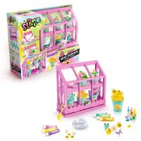 kit de slime canal toys so slime flower mini garden con invernadero rosa y 6 macetas