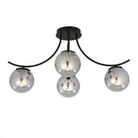 plafon de techo barino grafito 4 luces