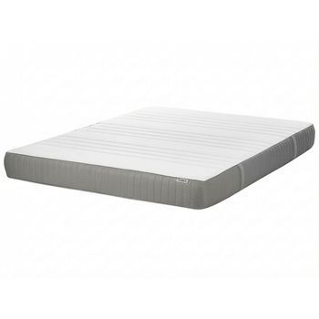 Colchón De Espuma Viscoelástica Firme Duro Con Funda Extraíble De Poliéster Con Cremallera Accesorios De Dormitorio Blanco 180 X 200 Cm Cheer