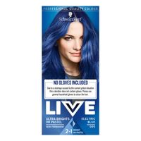 schwarzkopf live ultra brights or pastel 95 electric blue semi permanent hair dye