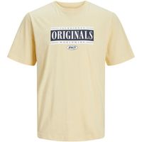 jack  jones camiseta 12256822 jorcobin tee ss crew neck mni italian straw para nino