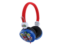 auriculares infantiles - fr-tec super mario kids headphones diadema cable jack 35mm azul