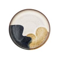 plato grande de gres beige