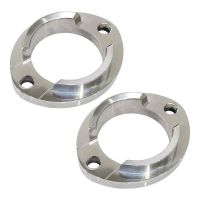 brida de tubo de escape moto guzzi serie grossa 44mm cnc par