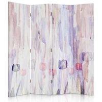 biombo modern art tulip - separador de ambientes cm 145x180 4 paneles