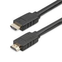 startechcom cable de 15 metros hdmi con ethernet de alta velocidad activo 4k de 60hz - cable hdmi cl2 para instalacian en pared - cable uhd largo durable - arc - hdr de 18gbps - negro