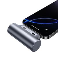 usams cd248 3000mah mini enchufe de cola banco de potencia portatil conector type-c bateria externa carga rapida para ip