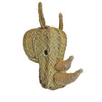 cabeza de esparto rinoceronte decoracion de pared 50 x 25 cm