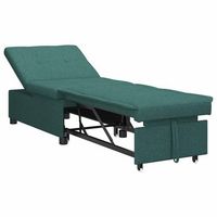 sofa cama desplegable verde oscuro 194 x 50 x 82 cm tela vidaxl