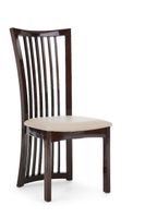 reni solid wood and leather dining chairs - cream
