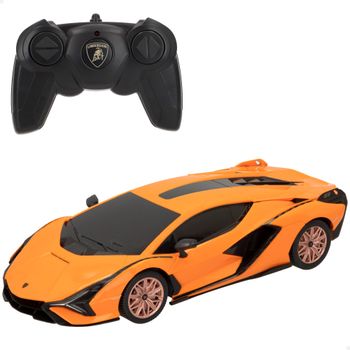 Coche Teledirigido Lamborghini Sián FKP 37 Escala 1:24 21x9,2x4,5 Cm, Naranja