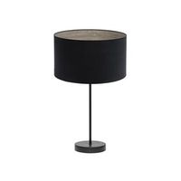 sobremesa alto tania 1xe27 negronegro-madera gris 62x30x30 cm