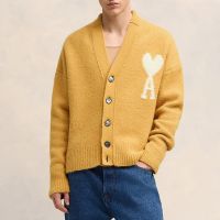 ami off white de coeur alpaca-blend cardigan - xl