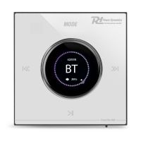 amplificador estereo power dynamics powerline b50w 25w rms bt empotrable pantalla lcd mando