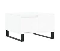 mesa de cafe - mesa de centro madera contrachapada blanco 55x55x365 cm
