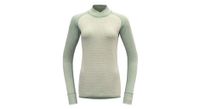 capa base de mujer devold kvitegga merino 230 cuello cruzado blanco
